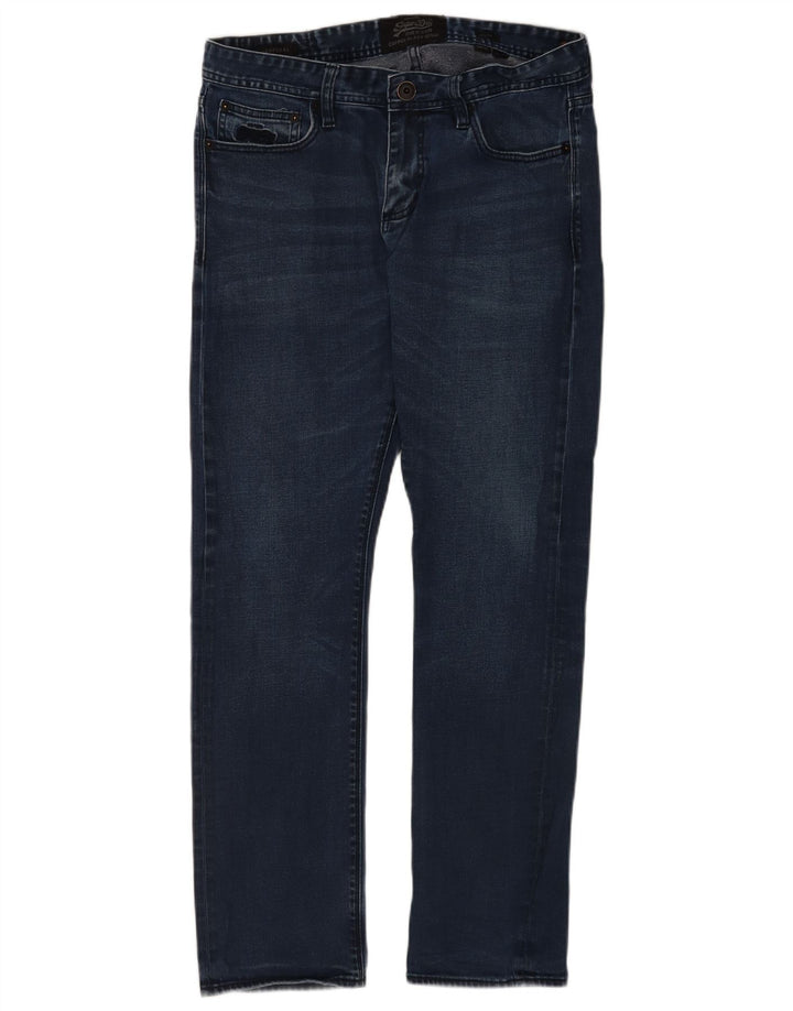 Ανδρικό Slim Jeans Superdry W34 L32 Navy Blue Cotton