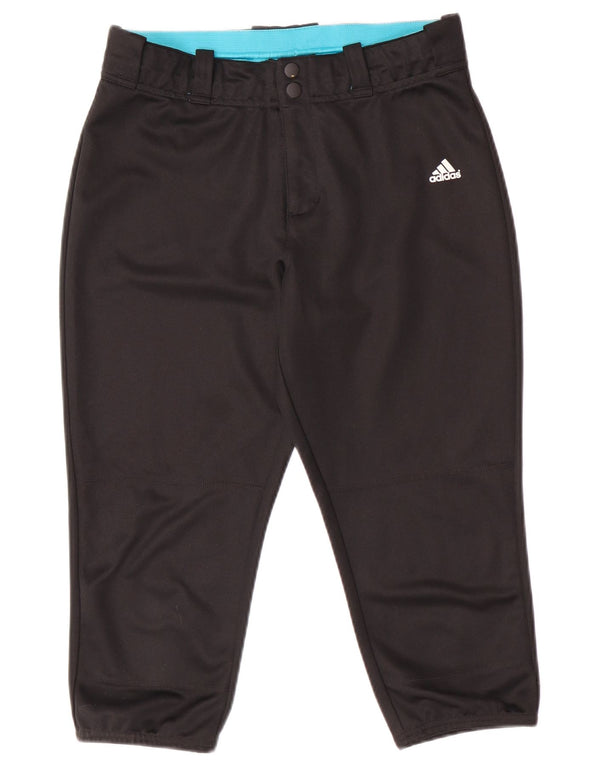 Παντελόνι Adidas Boys Aeroready Capri 13-14 ετών XL W28 L19 Μαύρο Πολυεστέρας