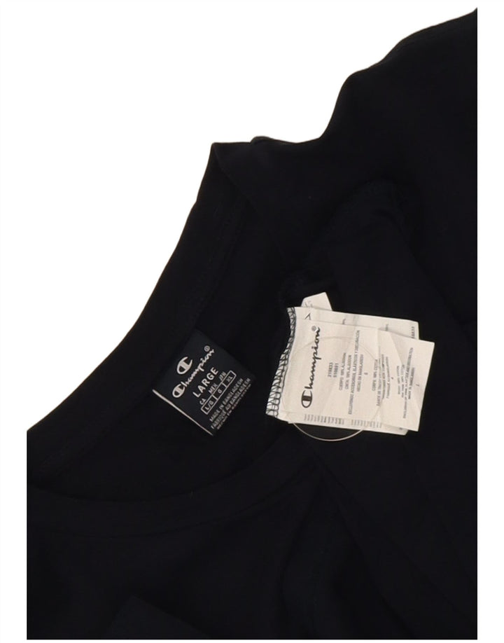 Ανδρικό T-Shirt Champion Top Large Navy Blue από βαμβάκι