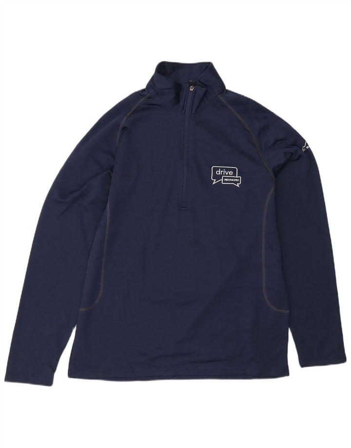 EDDIE BAUER Ανδρικό φούτερ με φερμουάρ πουκάμισο μεγάλο μπλε ναυτικό πολυεστέρας