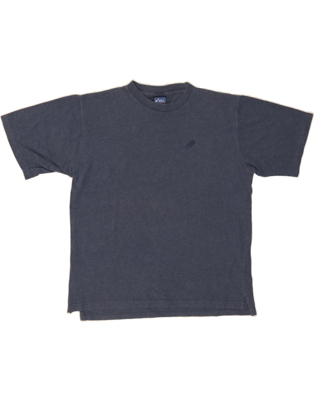 ASICS Mens T-Shirt Top Small Navy Blue Cotton Vintage Asics and Second-Hand Asics from Messina Hembry 