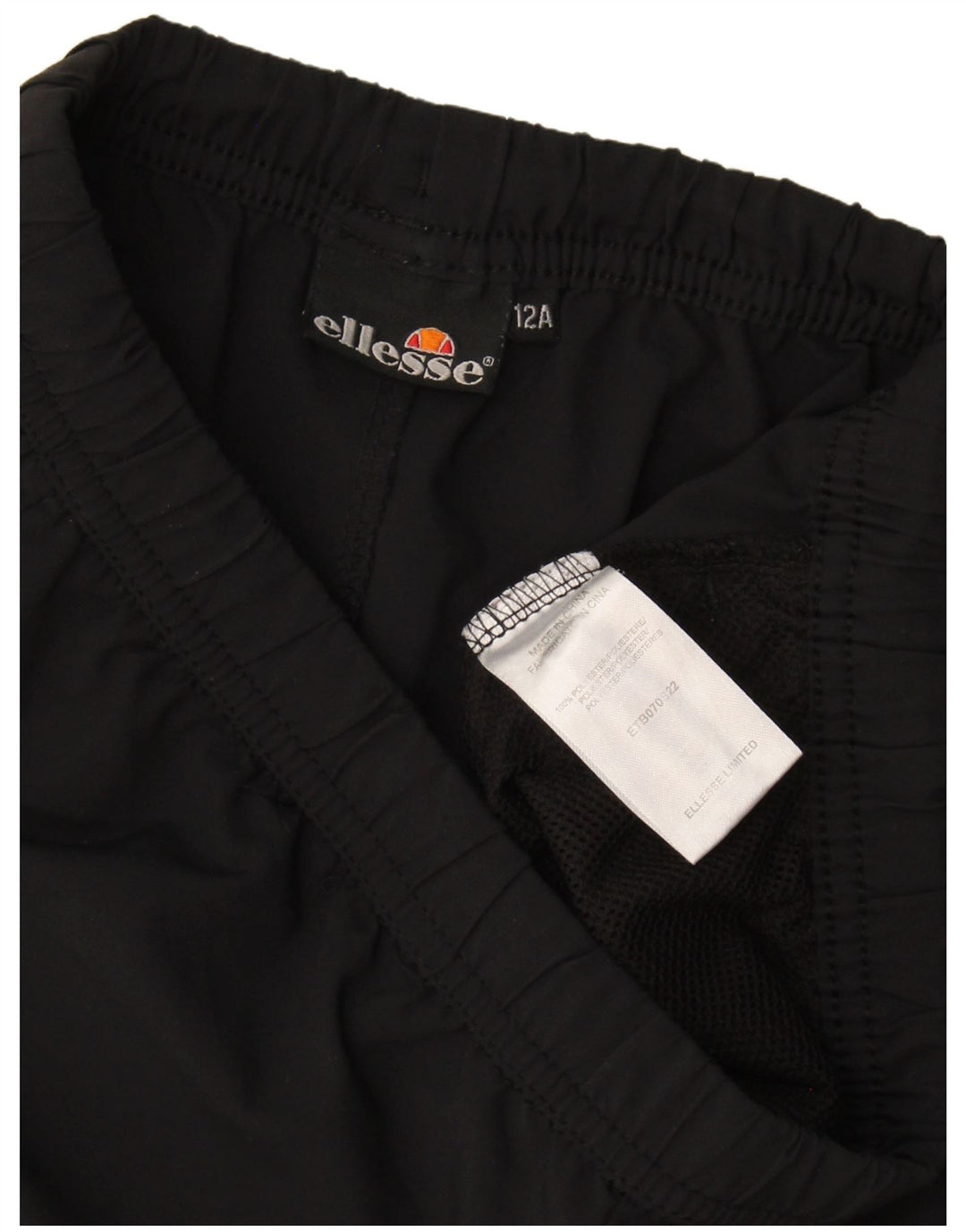 Ellesse Girls Sports Short 11-12 Years Μαύρο Πολυεστέρα