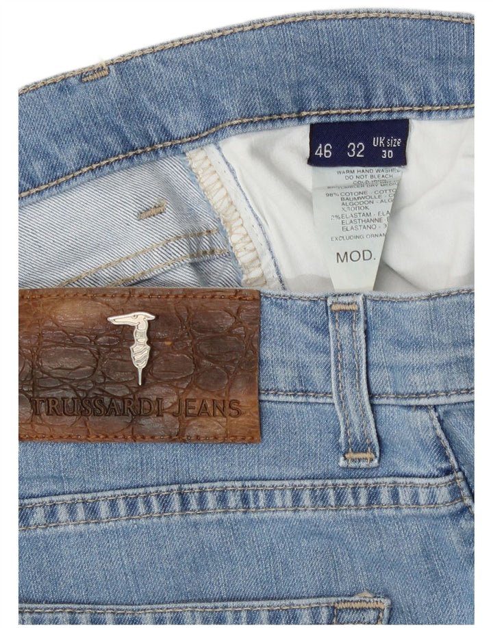 Γυναικείο τζιν Trussardi ίσιο W30 L29 Μπλε βαμβακερό