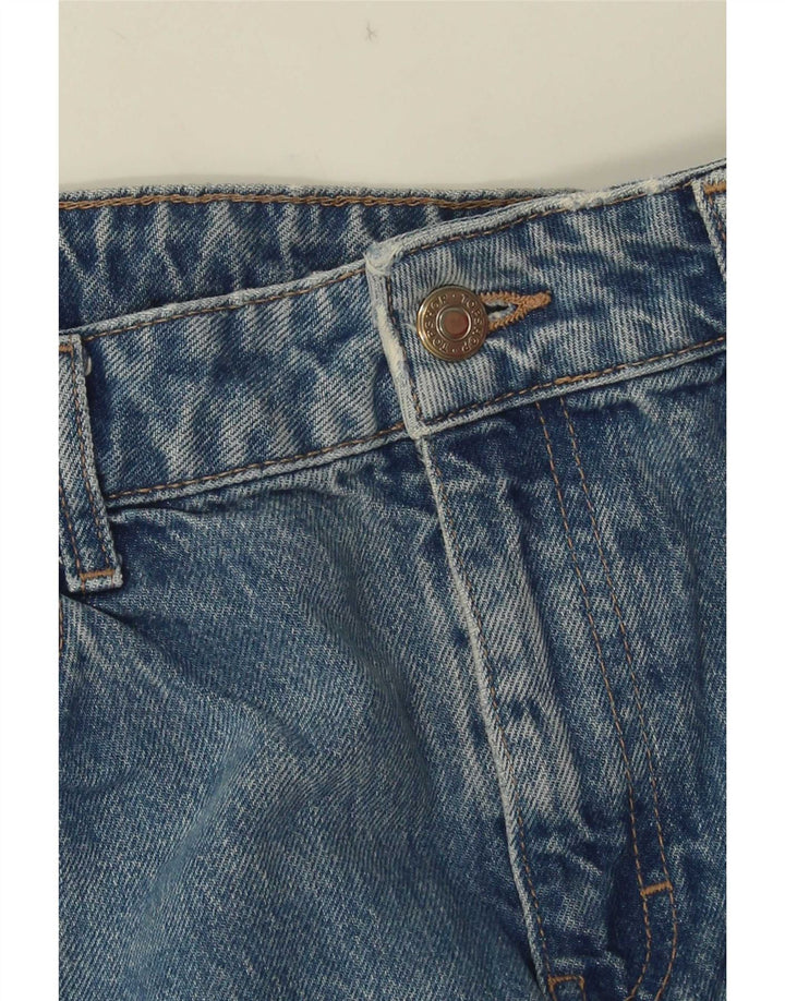 Topshop Γυναικείο τζιν με φλάντζα W30 L32 Μπλε βαμβακερό