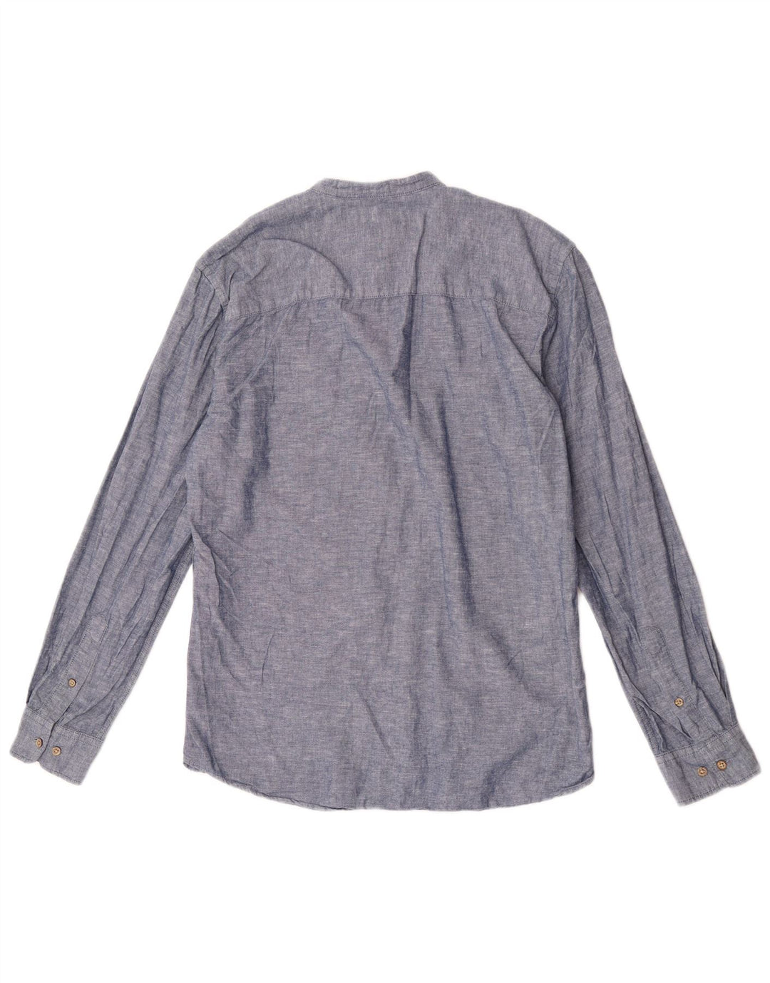 Jack & Jones Ανδρικό πουκάμισο πουλόβερ με λεπτή ύφανση με μεσαίο ναυτικό μπλε φλύκταινα