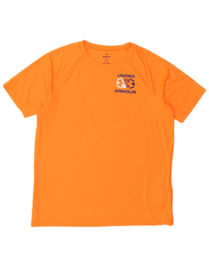 Under Armour Boys Graphic T-Shirt Top 11-12 Years Large Polyester Polyester