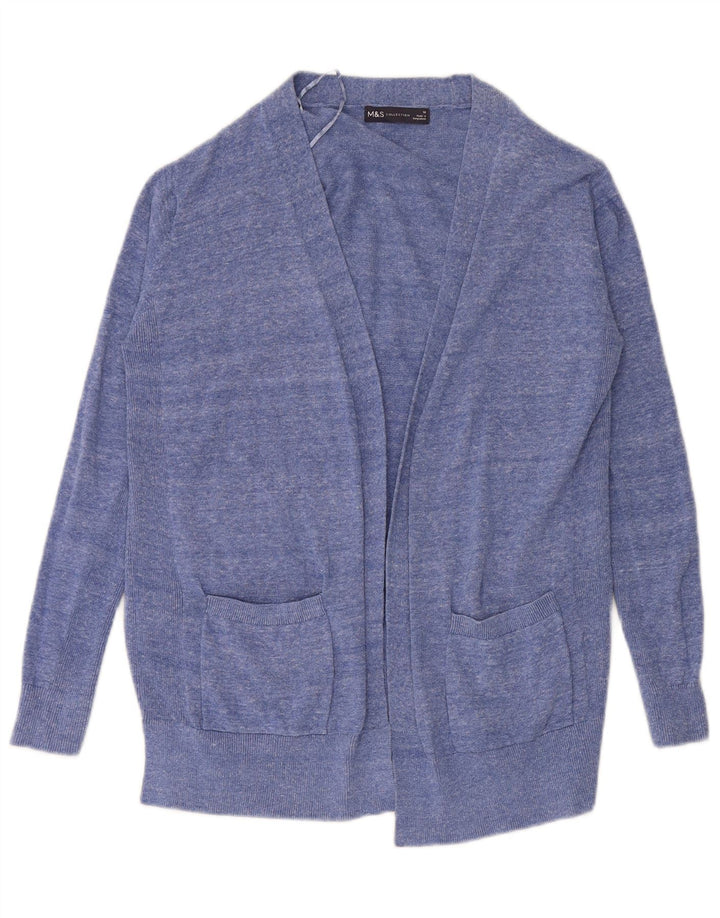 Marks & Spencer Γυναικείο ανοιχτό πουλόβερ UK 10 Small Blue Flecked