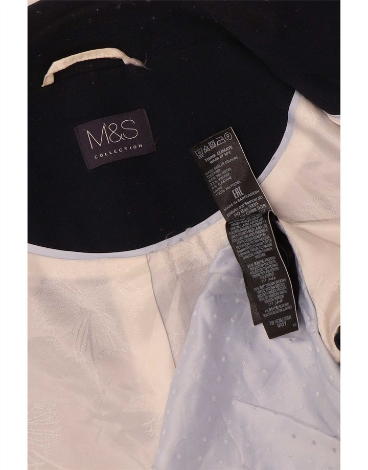 Marks & Spencer Γυναικείο Μπουφάν 1 Κουμπί Blazer UK 16 Large Navy Blue
