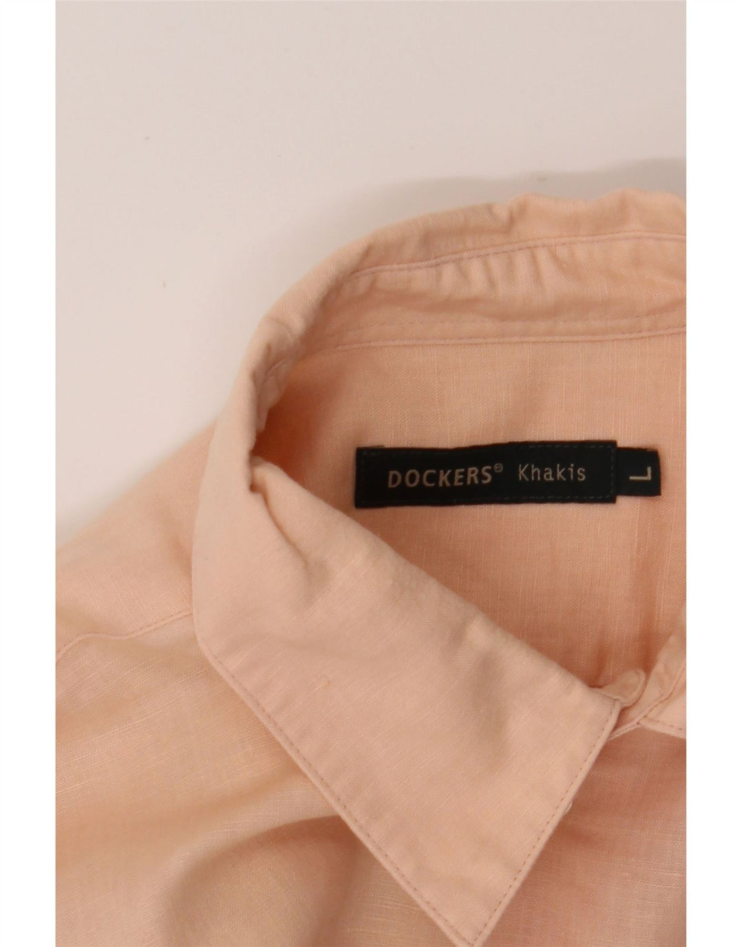 DOCKERS Mens Shirt Large Pink Vintage Dockers and Second-Hand Dockers from Messina Hembry 