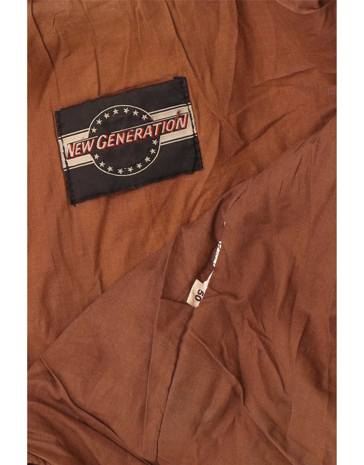 Vintage Ανδρικό Δερμάτινο Μπουφάν IT 50 Large Μαύρο