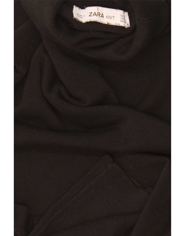 Zara Γυναικείο πουλόβερ με ρολό λαιμόκοψη UK 12 μεσαίο μαύρο