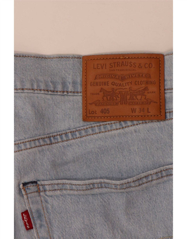 Ανδρικό τζιν σορτς Levi's 405 W34 μεγάλο μπλε βαμβακερό