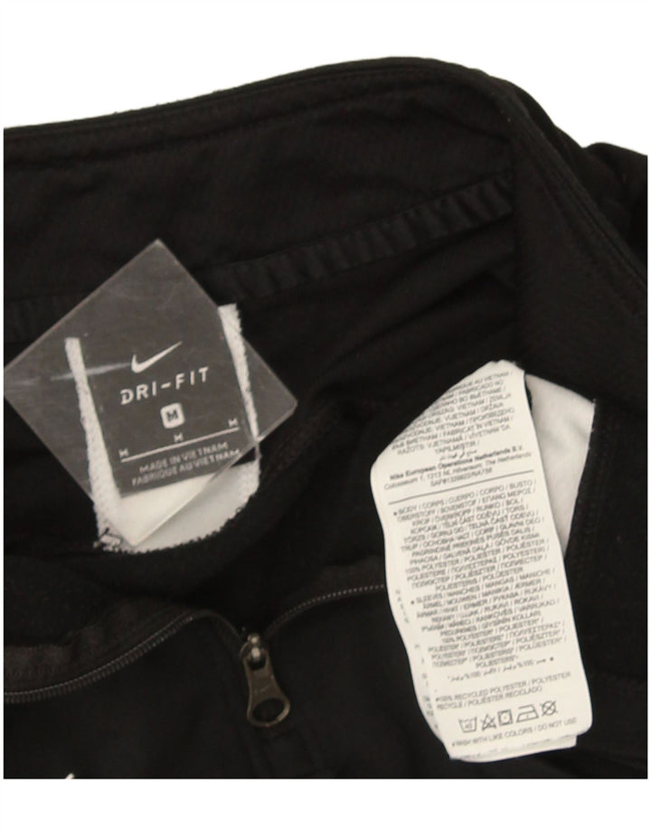 Ανδρική φόρμα Nike Dri Fit με φερμουάρ πουλόβερ στο επάνω μέρος, μεσαίο μαύρο χρώμα