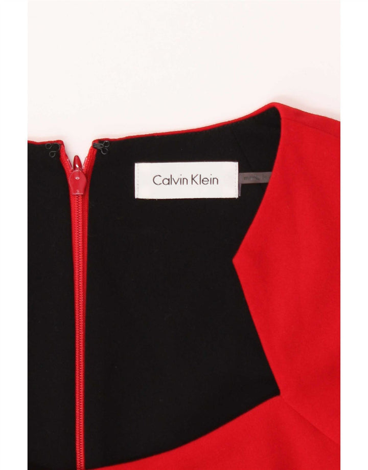 Calvin Klein Jeans Γυναικείο φόρεμα με θήκη UK 8 Small Red Polyester