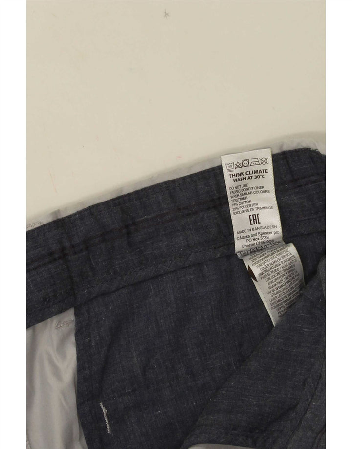 Ανδρικό σορτς Chino Marks & Spencer W34 μεγάλο γκρι βαμβακερό