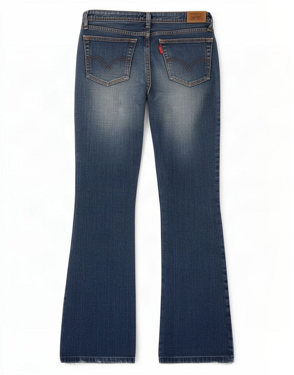 Levi's Womens 518 Super Low Bootcut Jeans US 13 Large W34 L31 Μπλε βαμβακερό