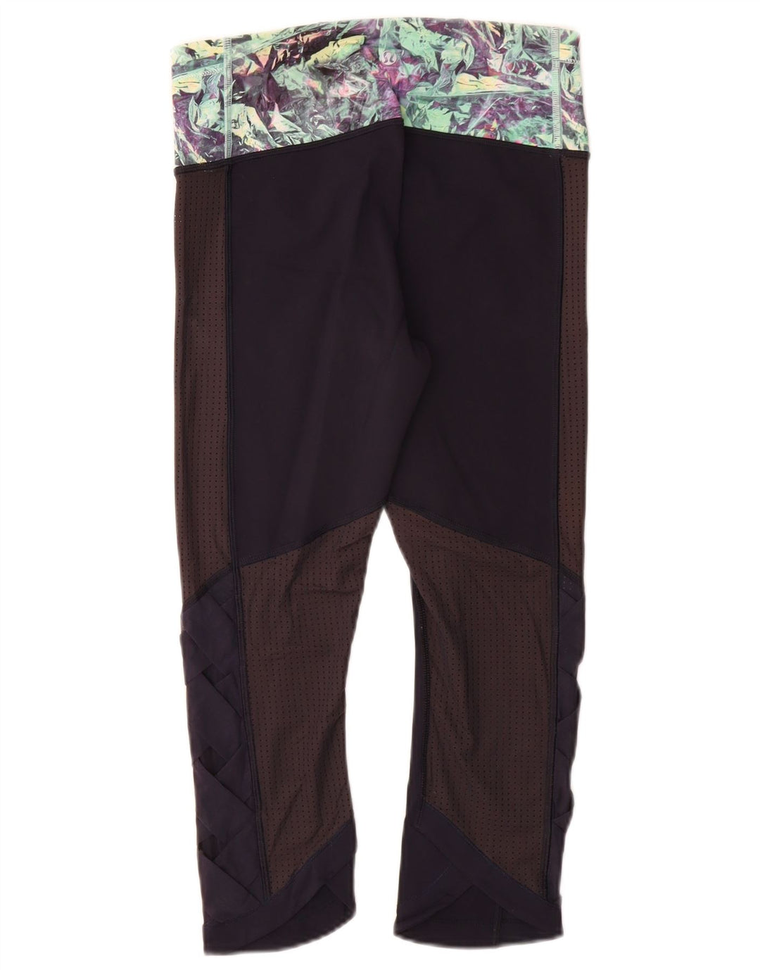 Γυναικείο κολάν Capri Lululemon US 6 Medium Navy Blue Colorblock Nylon