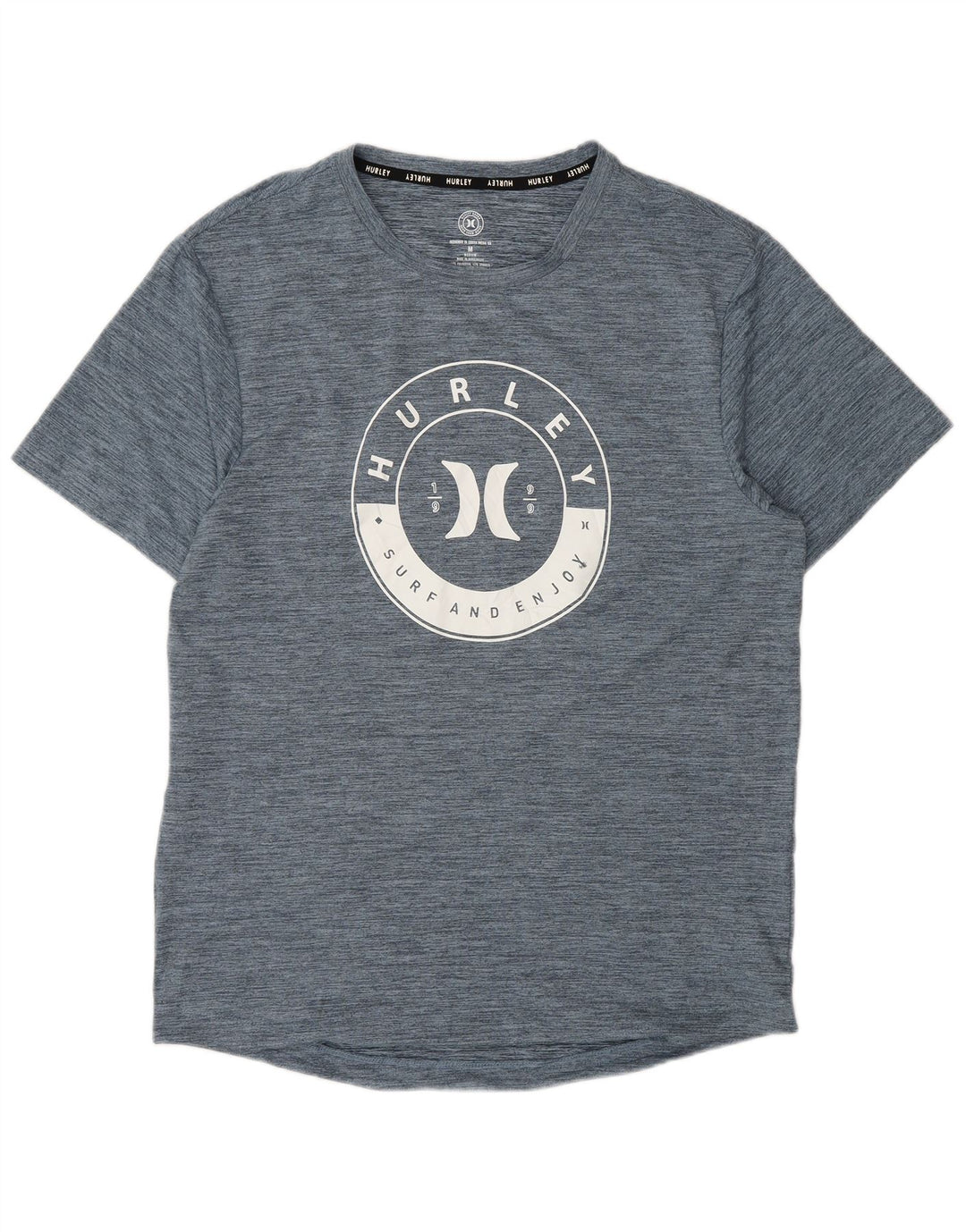 Ανδρικό γραφικό T-Shirt Hurley Κορυφαίο μεσαίο μπλε ναυτικό πολυεστέρας