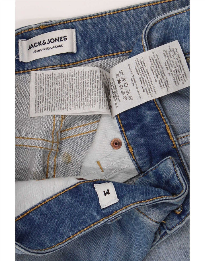 Jack & Jones Ανδρικό τζιν σορτς μεσαίο W32 μπλε βαμβακερό