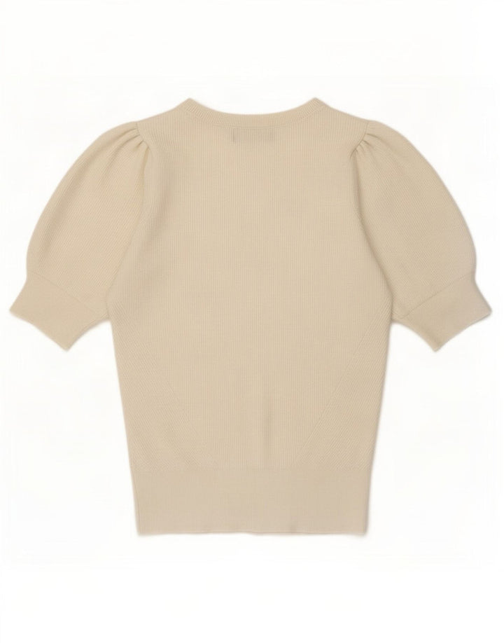 Marks & Spencer Γυναικεία Μπλούζα Τοπ UK 8 Small Off White Viscose