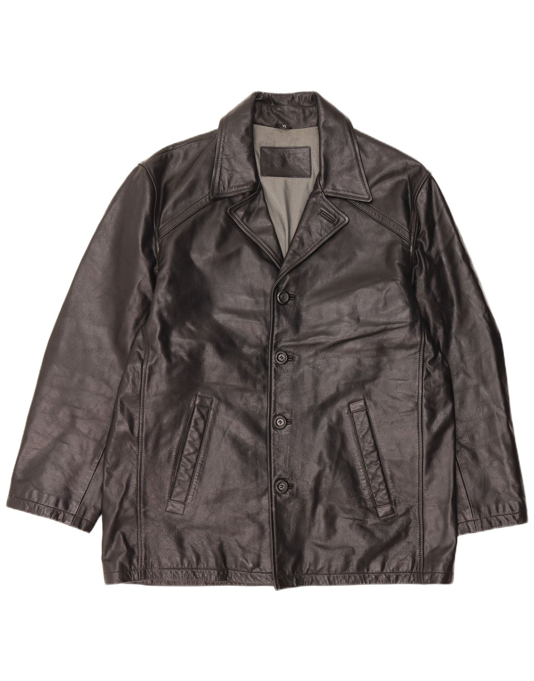 Vintage Ανδρικό Δερμάτινο Μπουφάν UK 42 XL Μαύρο Δερμάτινο