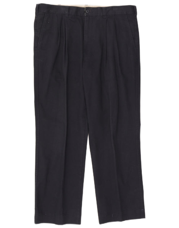 Marks & Spencer Ανδρικό παντελόνι Chino με μπλε Harbor W38 L31 Navy Blue