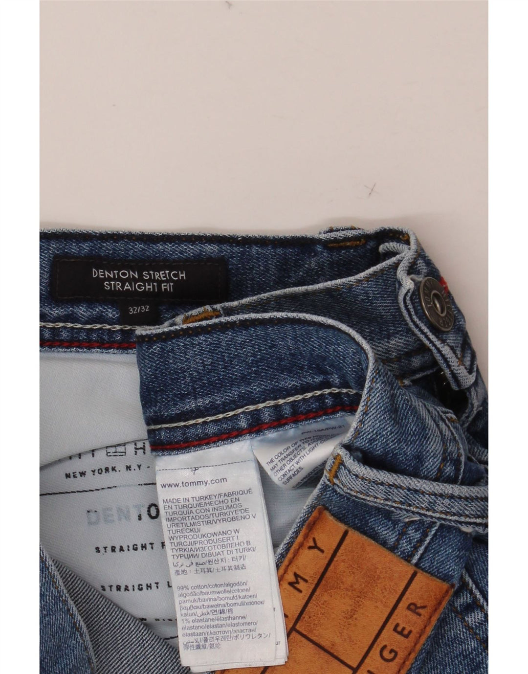TOMMY HILFIGER Ανδρικό τζιν Denton Straight W32 L32 Μπλε βαμβακερό