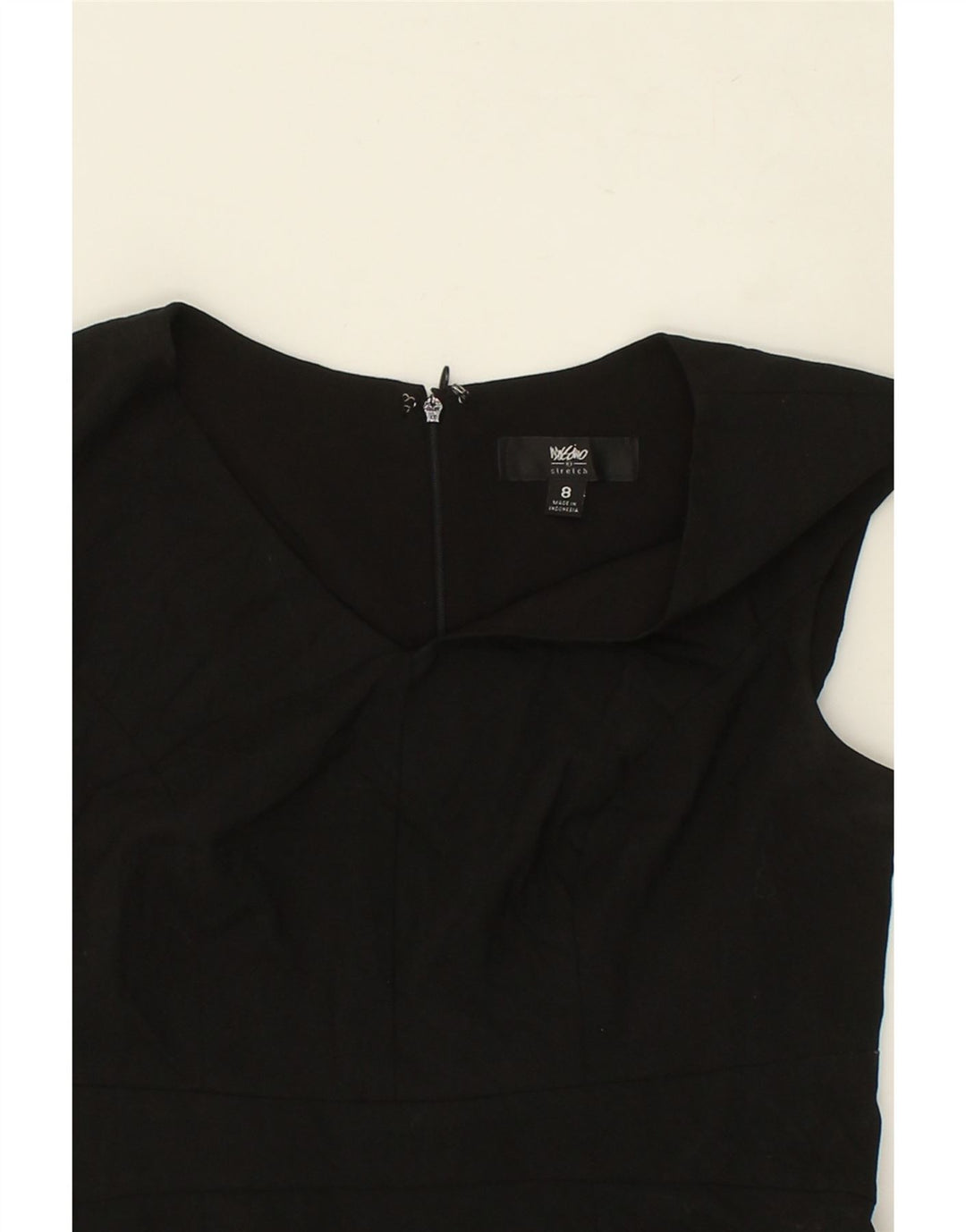 MOSSIMO Womens Stretch Sleeveless Sheath Dress US 8 Medium Black Polyester Vintage Mossimo and Second-Hand Mossimo from Messina Hembry 