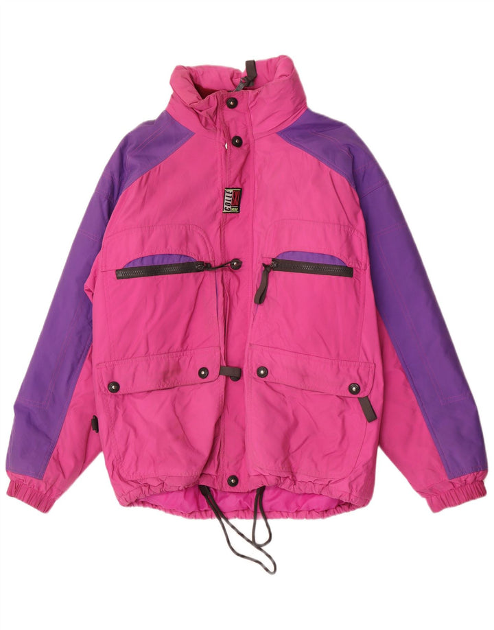 Ανδρικό μπουφάν Colle Hooded Ski IT 48 Medium Pink Colourblock Nylon
