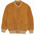 Vintage Ανδρικό Suede Bomber Jacket UK 38 Medium Brown