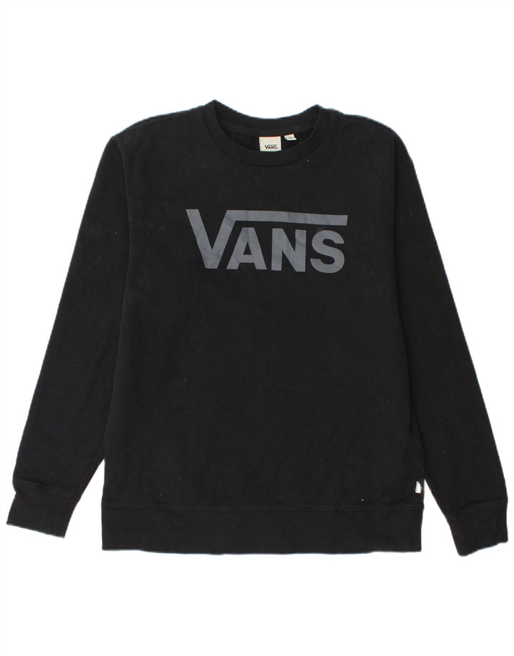 Ανδρικό γραφικό φούτερ Vans Jumper Μικρό μαύρο βαμβακερό