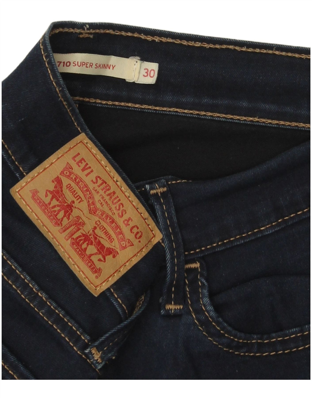 LEVI'S Γυναικείο 710 Super Skinny Jeans W30 L28 Navy Blue