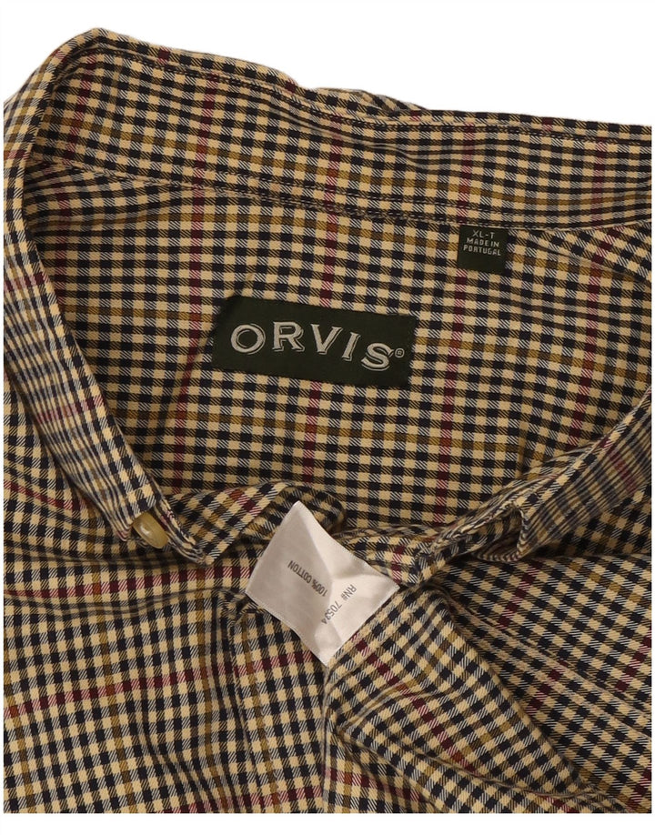 Ανδρικό ψηλό πουκάμισο Orvis XL πολύχρωμο βαμβακερό Gingham