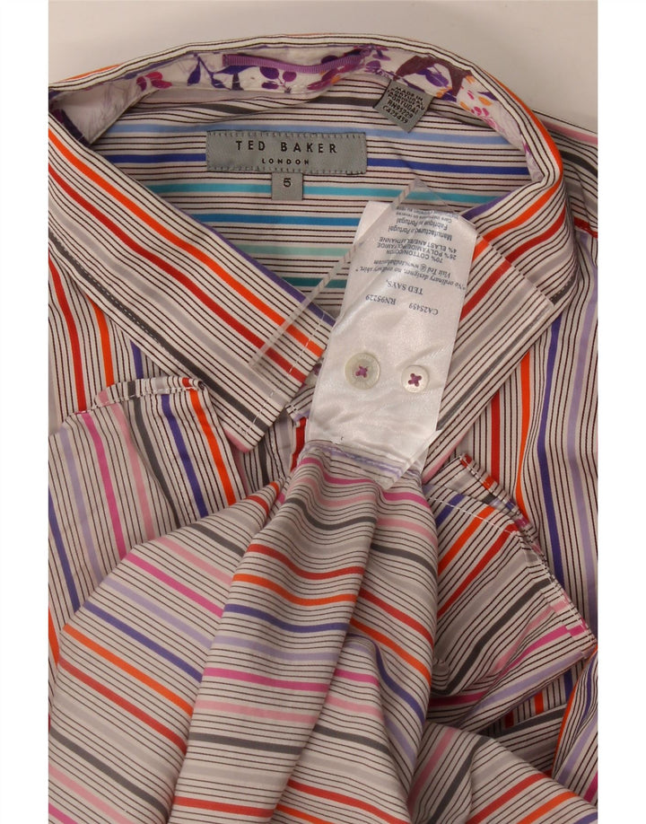 Ανδρικό πουκάμισο Ted Baker, μέγεθος 5 XL, πολύχρωμο βαμβακερό ριγέ