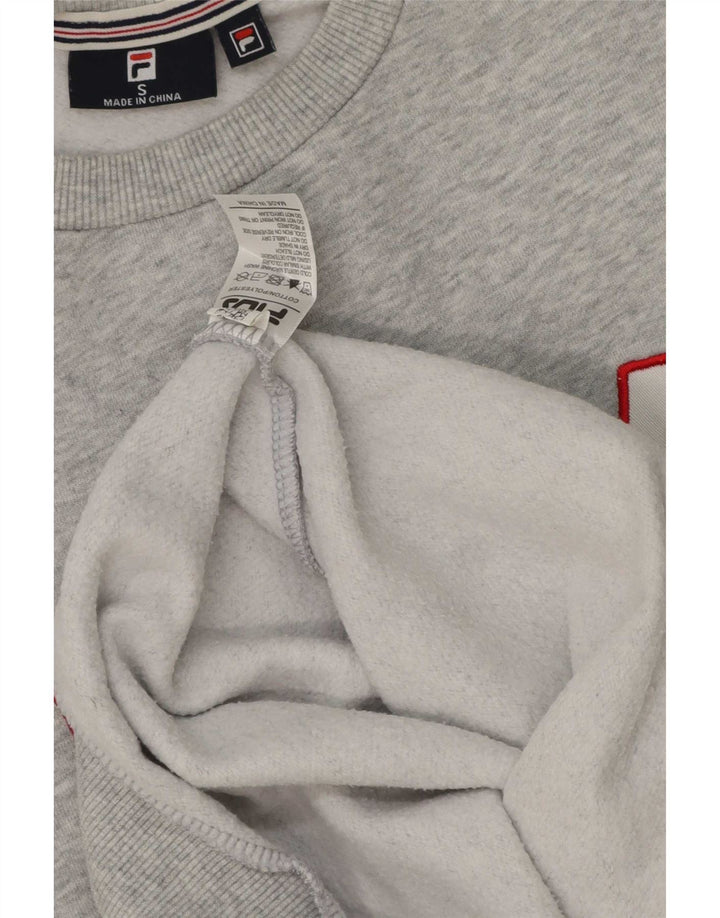 Ανδρικό γραφικό φούτερ Fila Jumper Μικρό Γκρι Βαμβακερό