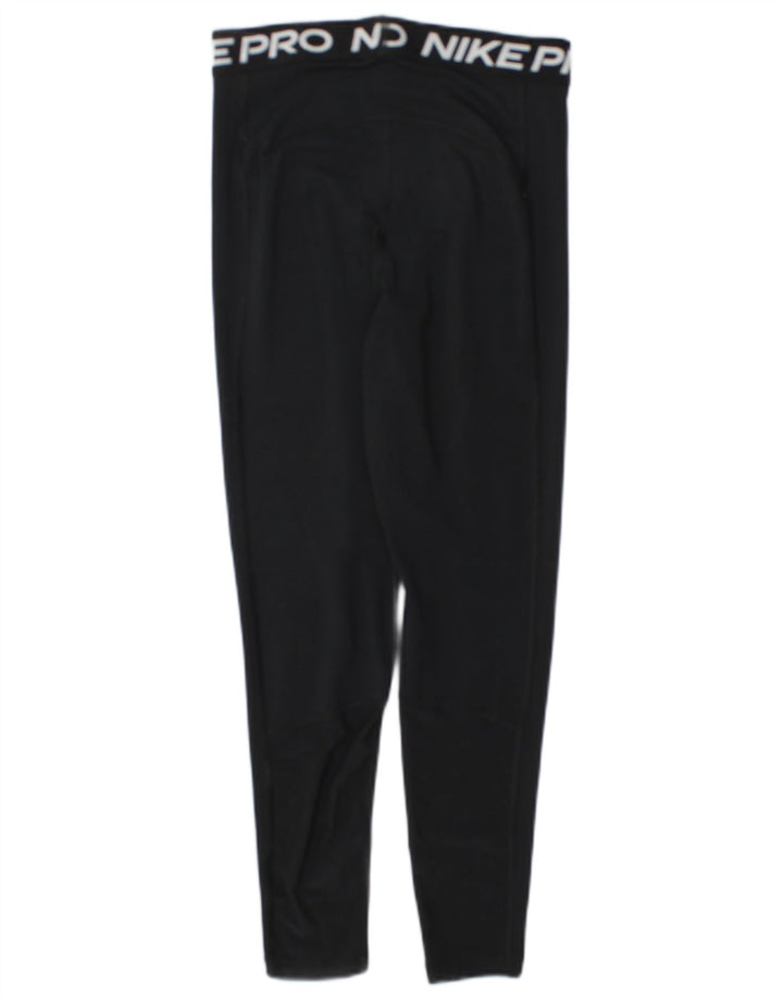 Γυναικεία Nike Dri Fit Graphic κολάν UK 10 Small Black Polyester