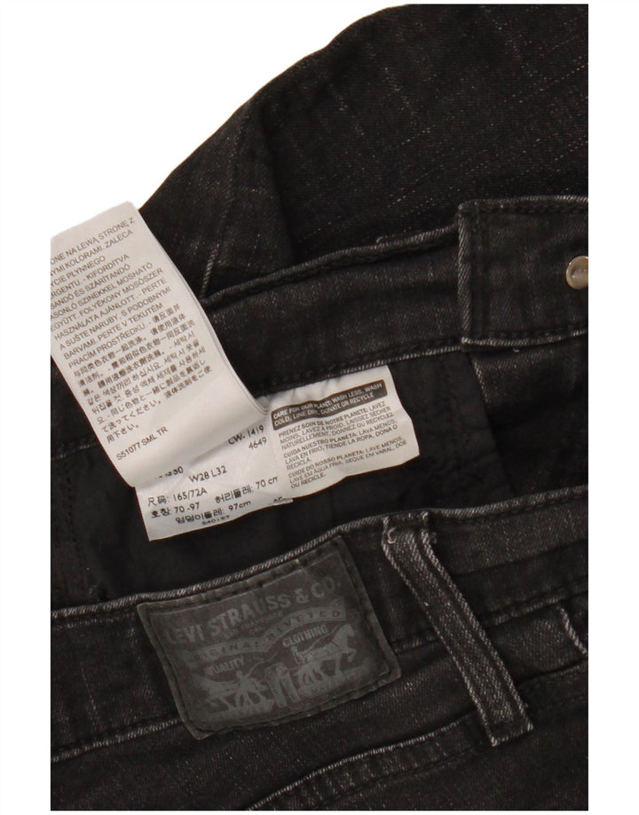 LEVI'S Γυναικείο 720 Ψηλό ψηλό σούπερ στενό τζιν W28 L30 μαύρο βαμβακερό