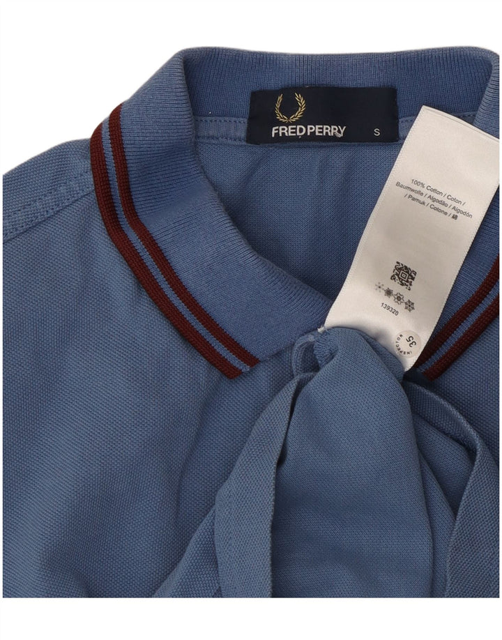 Fred Perry Ανδρικό Πόλο Μπλουζάκι Μικρό Μπλε Βαμβακερό