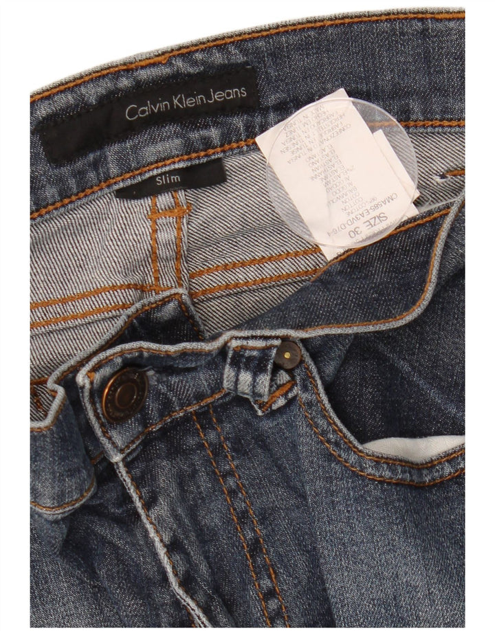 CALVIN KLEIN Γυναικείο Slim Jeans W30 L28 Navy Blue Cotton