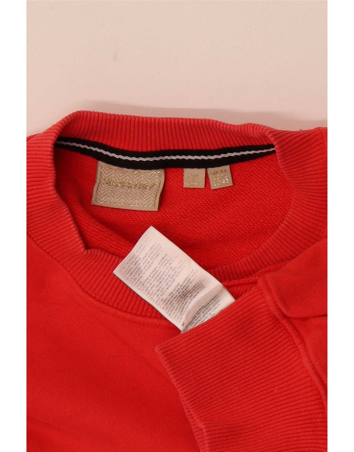 Superdry Γυναικείο Φούτερ μεγάλου μεγέθους Jumper UK 14 μεγάλο κόκκινο βαμβακερό