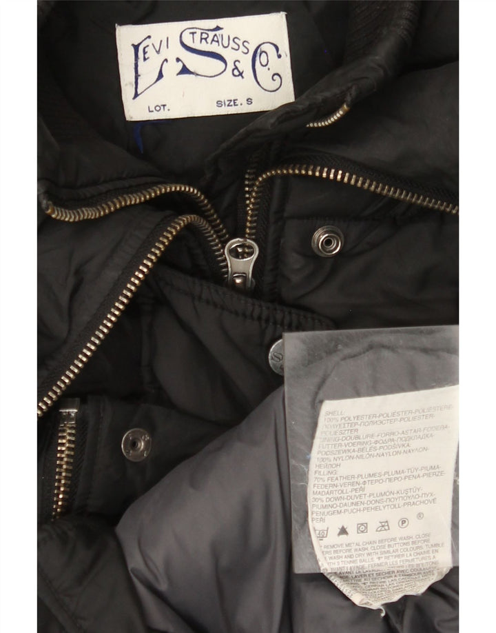 LEVI'S Γυναικείο μπουφάν με επένδυση UK 10 Small Black Polyester