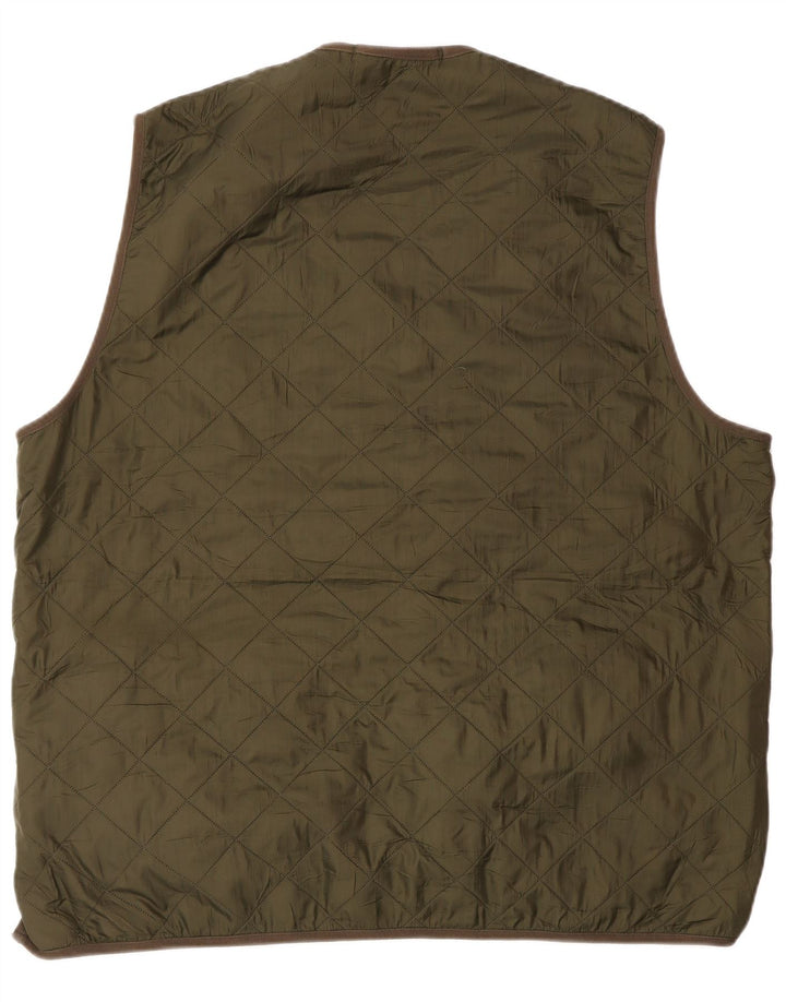 BARBOUR Ανδρικό καπιτονέ Gilet UK 42 XL Πράσινο Πολυαμίδιο