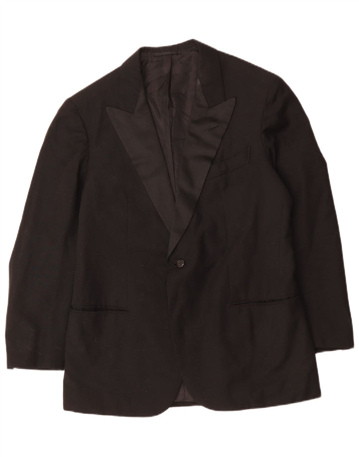Vintage Ανδρικό σακάκι 1 κουμπιού Blazer UK 38 Medium Black