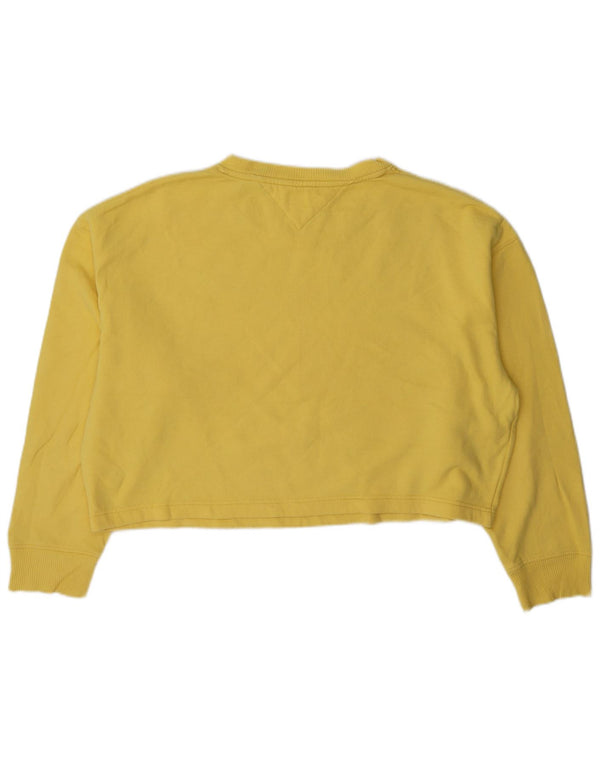 Tommy Hilfiger Γυναικεία φούτερ υπερμεγέθης φόρμας Jumper UK 16 Large Yellow