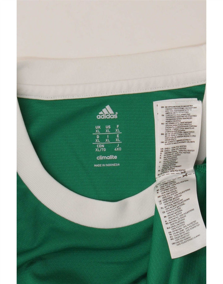 Ανδρικό T-Shirt Climalite Adidas Top XL Green Polyester