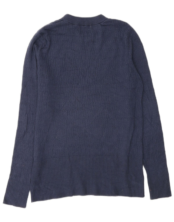 Marks & Spencer Γυναικείο πουλόβερ με λαιμόκοψη UK 14 Large Navy Blue