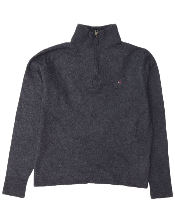 Ανδρικό πουλόβερ με φερμουάρ Tommy Hilfiger 2XL Μαλλί Navy Blue