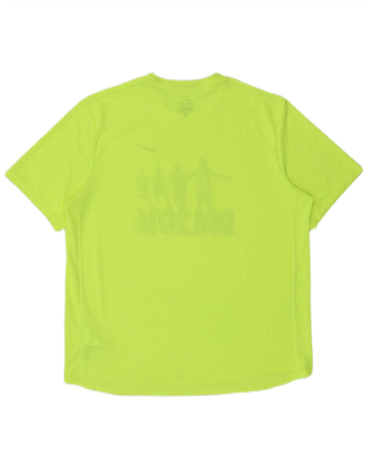 Ανδρικό T-Shirt Nike με γραφικό Dri Fit, μεγάλο πράσινο πολυεστέρα