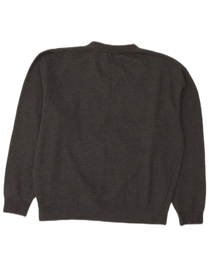 Ανδρικό φούτερ Fila Graphic Regular Fit Jumper Μεσαίο γκρι βαμβακερό