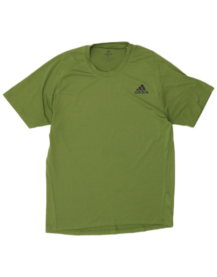Ανδρικό T-Shirt Climalite Adidas Top Μεσαίο Πράσινο Πολυεστέρας